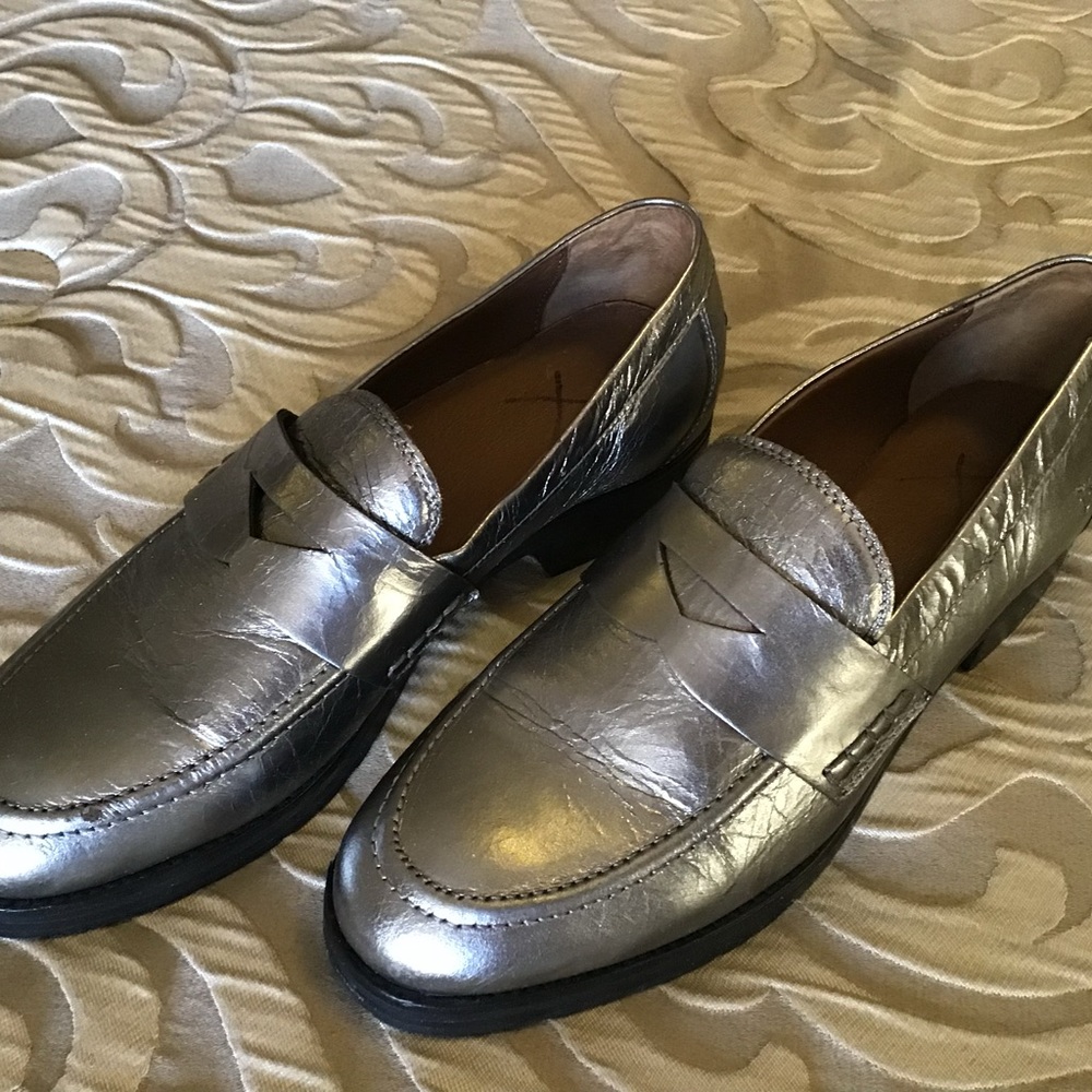 Women’s Frye Silver Loafers